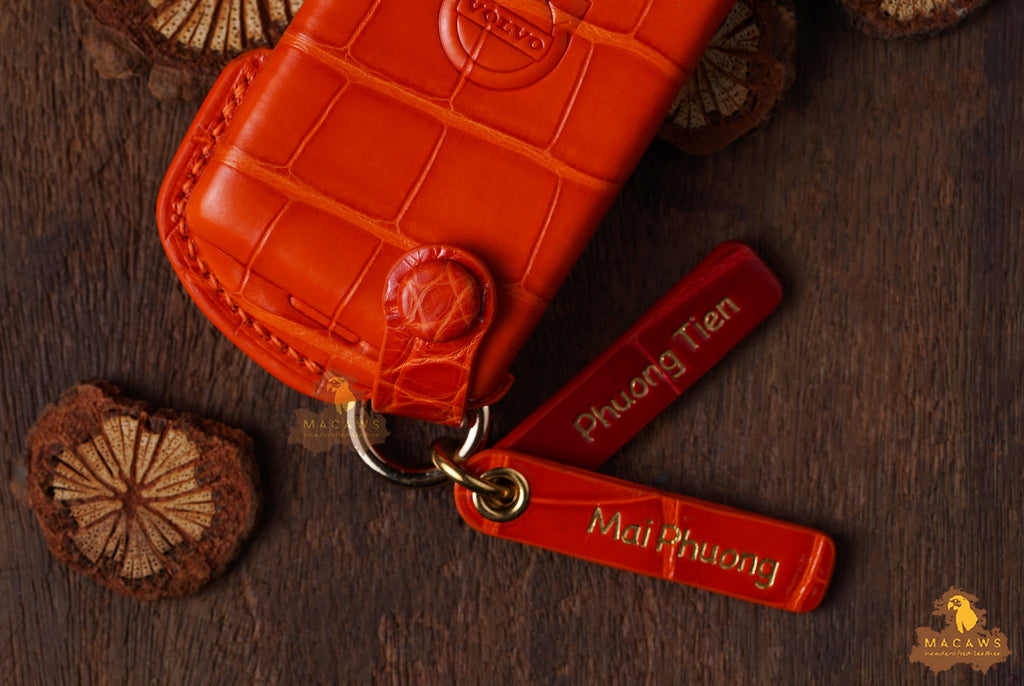 Volvo Car Key Case - Premium Calfskin Leather