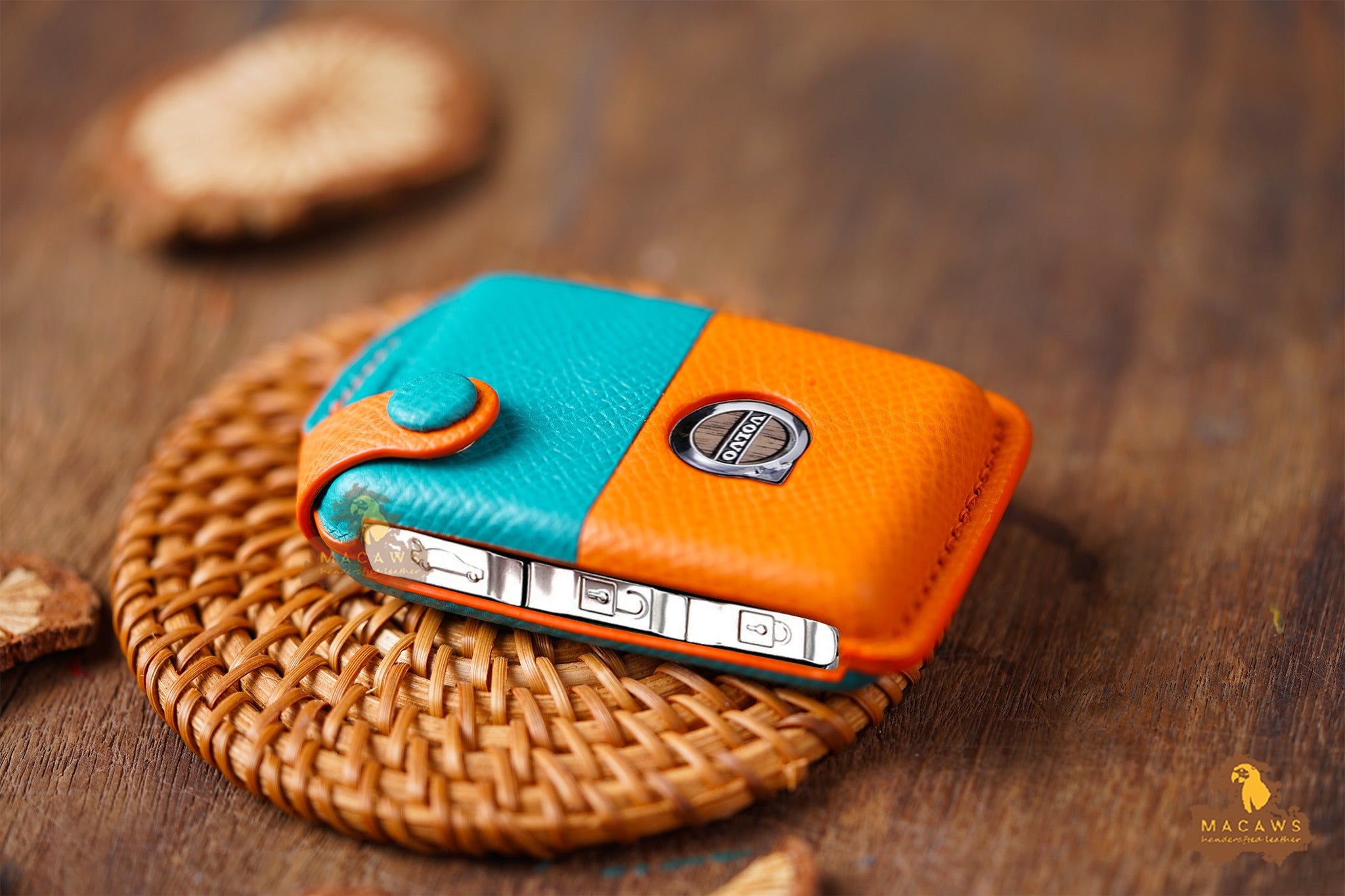 Volvo Car Key Case - Premium Calfskin Leather