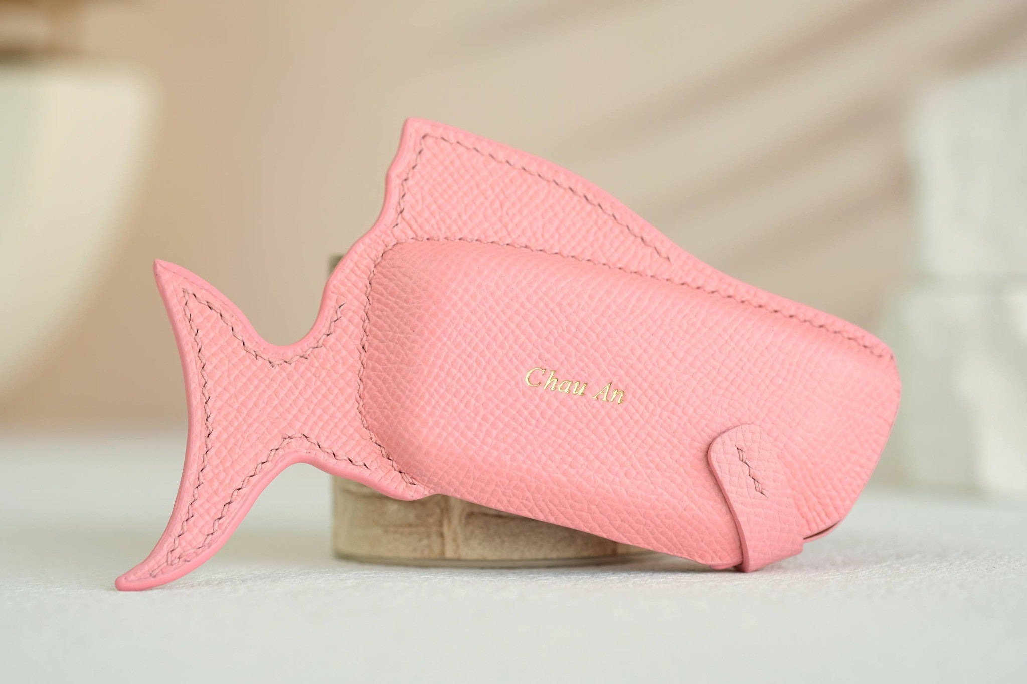 BMW Car Key Case - Epsom Calf Leather Shark Design