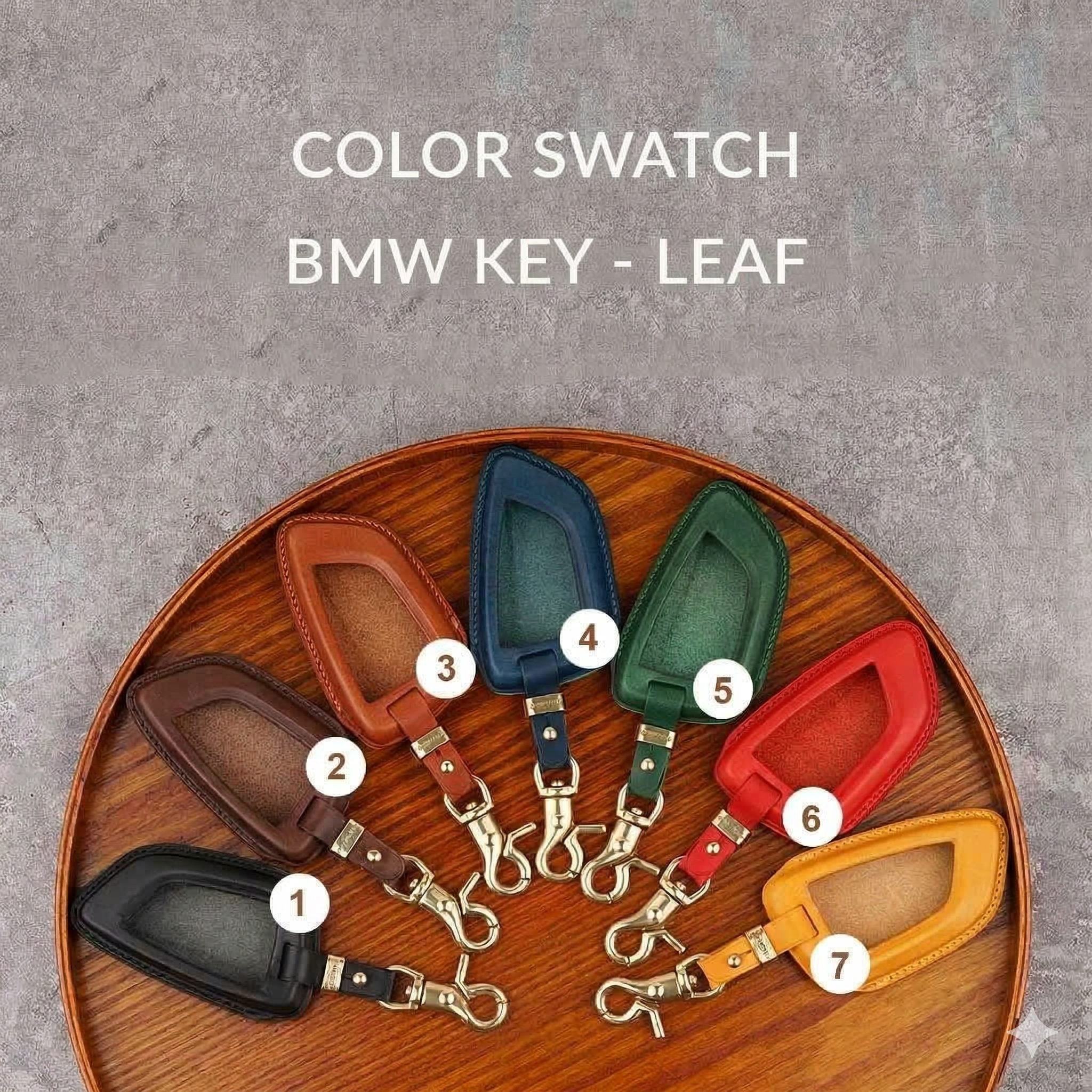 BMW Car Key Case - Italian Buttero Cowhide Leather